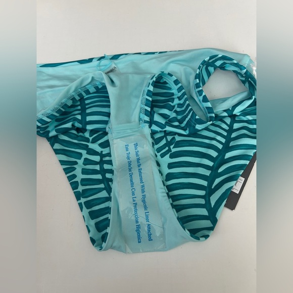 Vitamin A Women’s High Waist Bikini Bottom Leaft Print - Picture 5 of 7